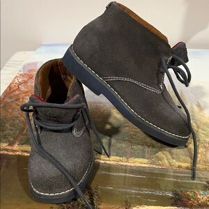 Florsheim Kids Charcoal Suede Boots